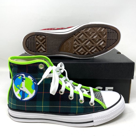 Converse Chuck Taylor AS Casual Canvas Red Green Sneakers Women's Size 7 167367F - Picture 3 of 8